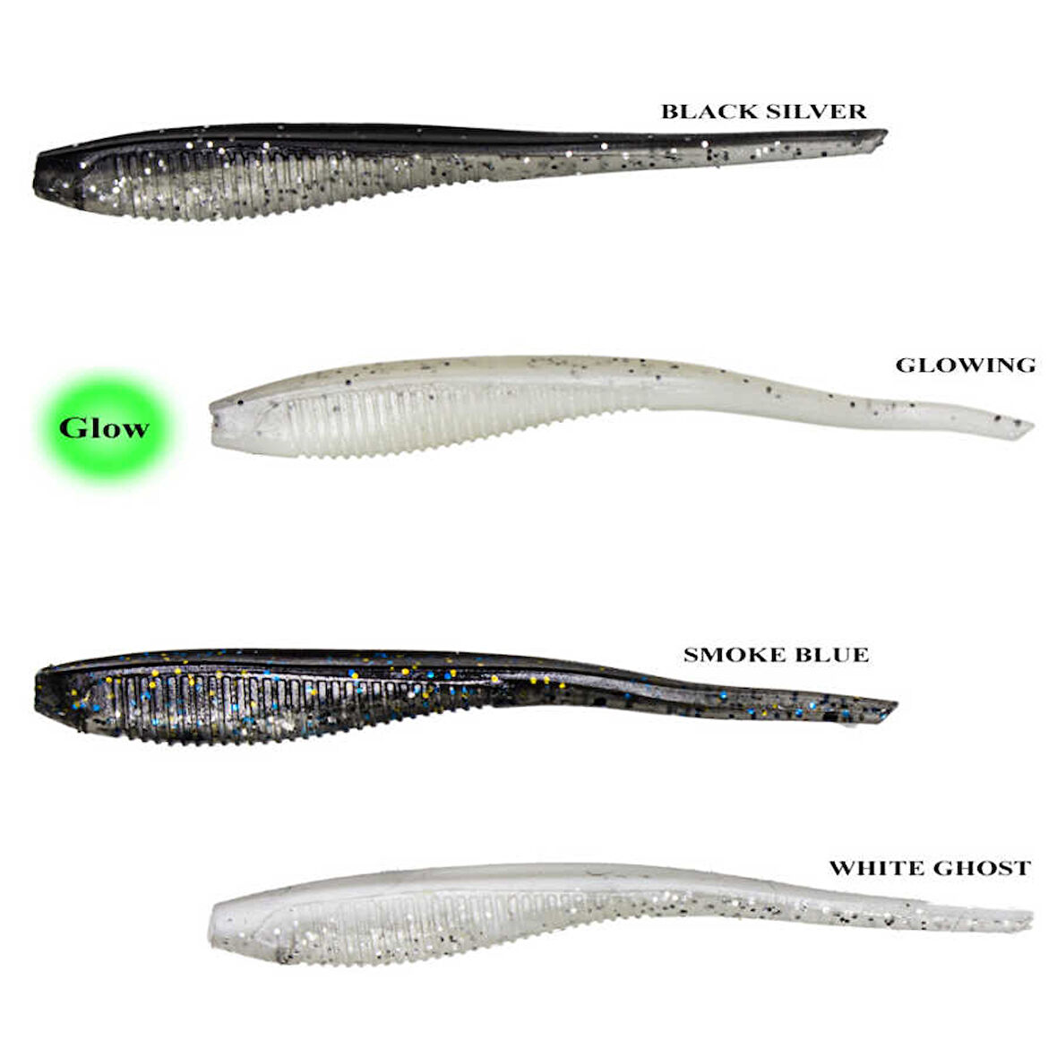 Remixon Worm Shad 7.5cm (5 Adet) SMOKE BLUE-Standart