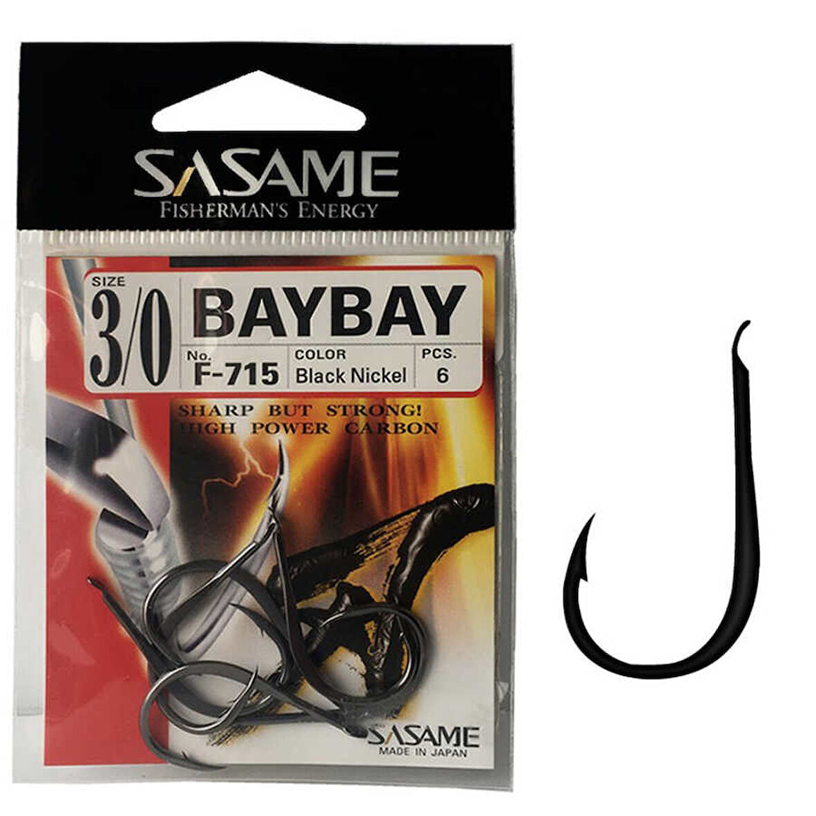 Sasame Bay Bay F-715 Serisi Olta İğnesi Standart-3