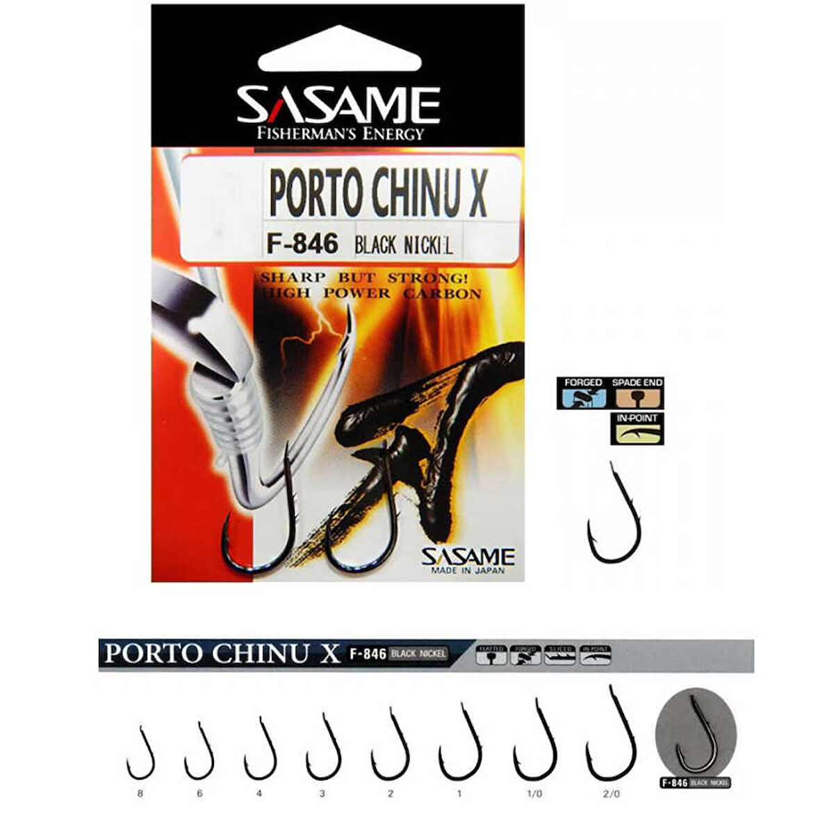 Sasame Porto Chinu X F-846 Serisi Olta İğnesi Standart-4