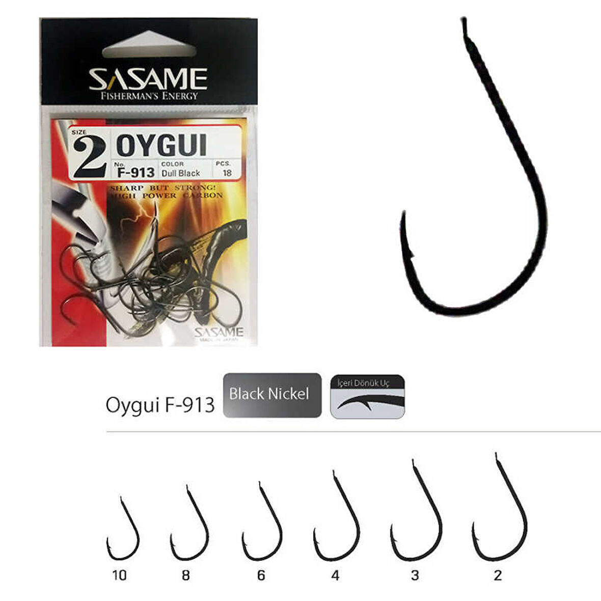 Sasame Oygui F-913 Serisi Olta İğnesi Standart-4