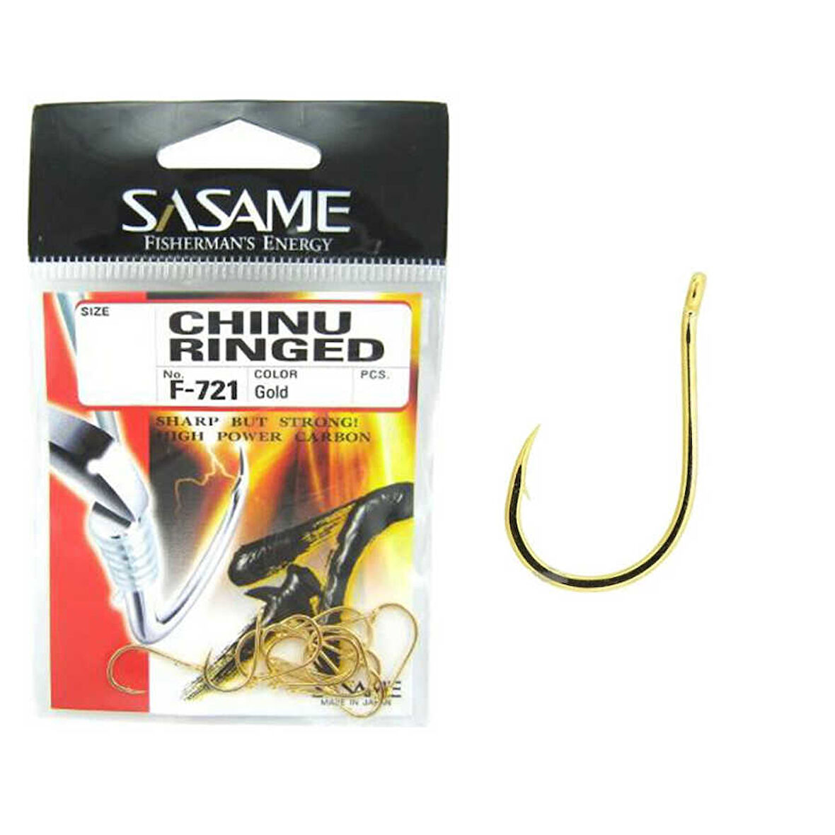 Sasame F-721 Chinu Ringed İğne (Gold) Standart-2/0