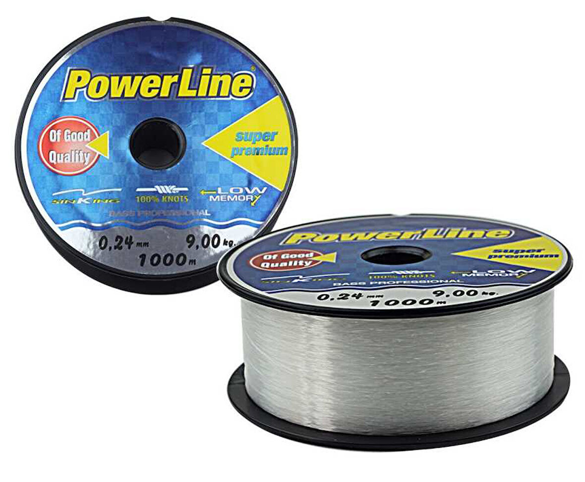 Power line Super Premıum 1000 m.Bobin Misina 0,24 mm