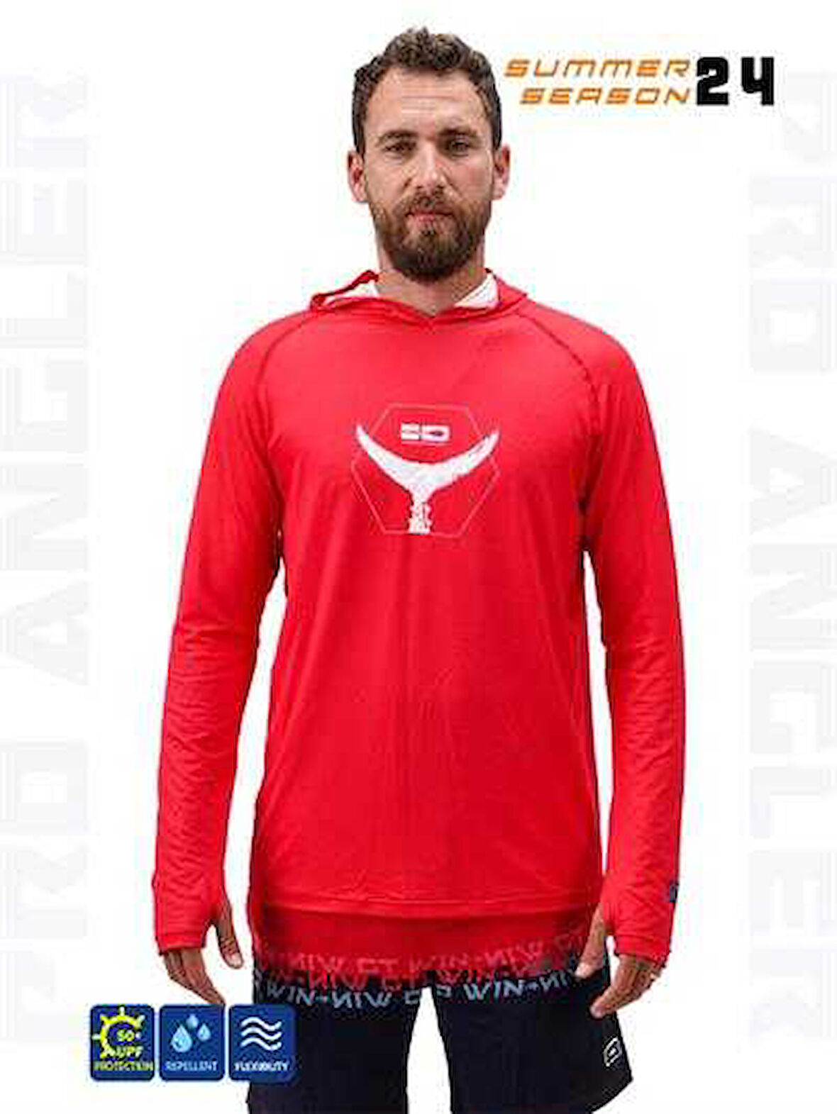 Fujin Pro Angler S24 Hooded Garnet Small (S)