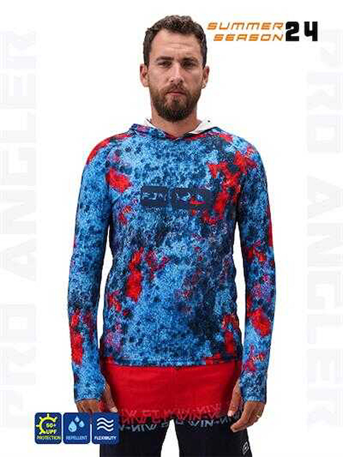 Fujin Pro Angler S24 Hooded Red Reef XXXLarge