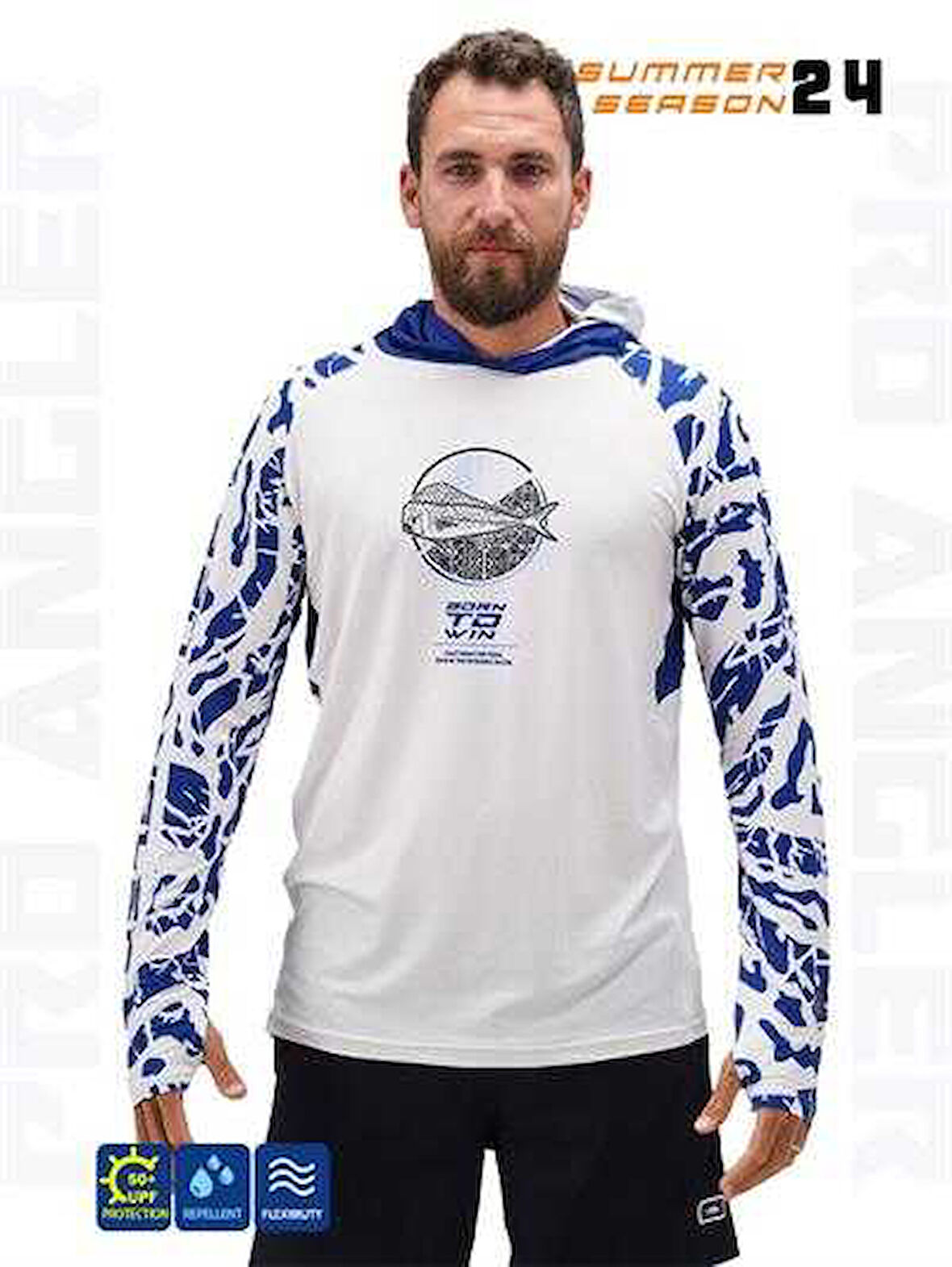 Fujin Pro Angler S24 Hooded Lambuka Navy XXLarge (XXL)