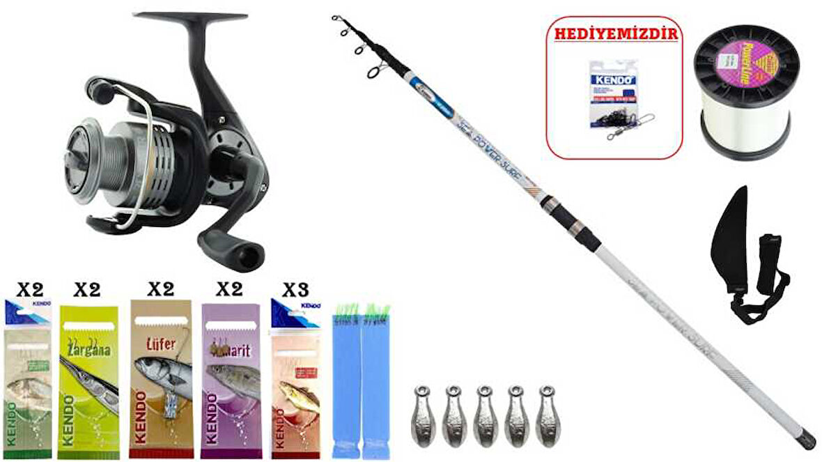 Kendo Sea Power 4.20m 100-250gr & Okuma Revenger-55 SURF SETİ