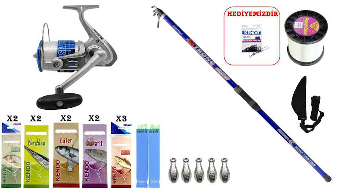 Remixon Strong 4.20m&Kendo Sea Power 7000 SURF SETİ