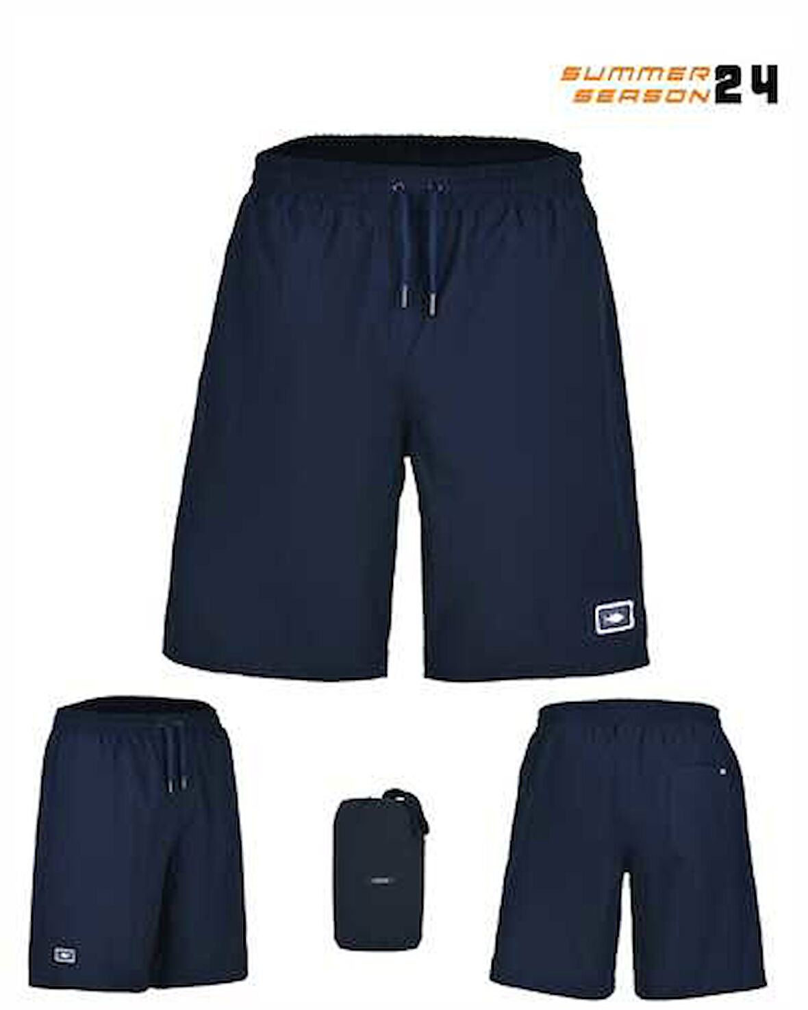 Fujin Pro Angler Board Short Mayo Navy Large (L)