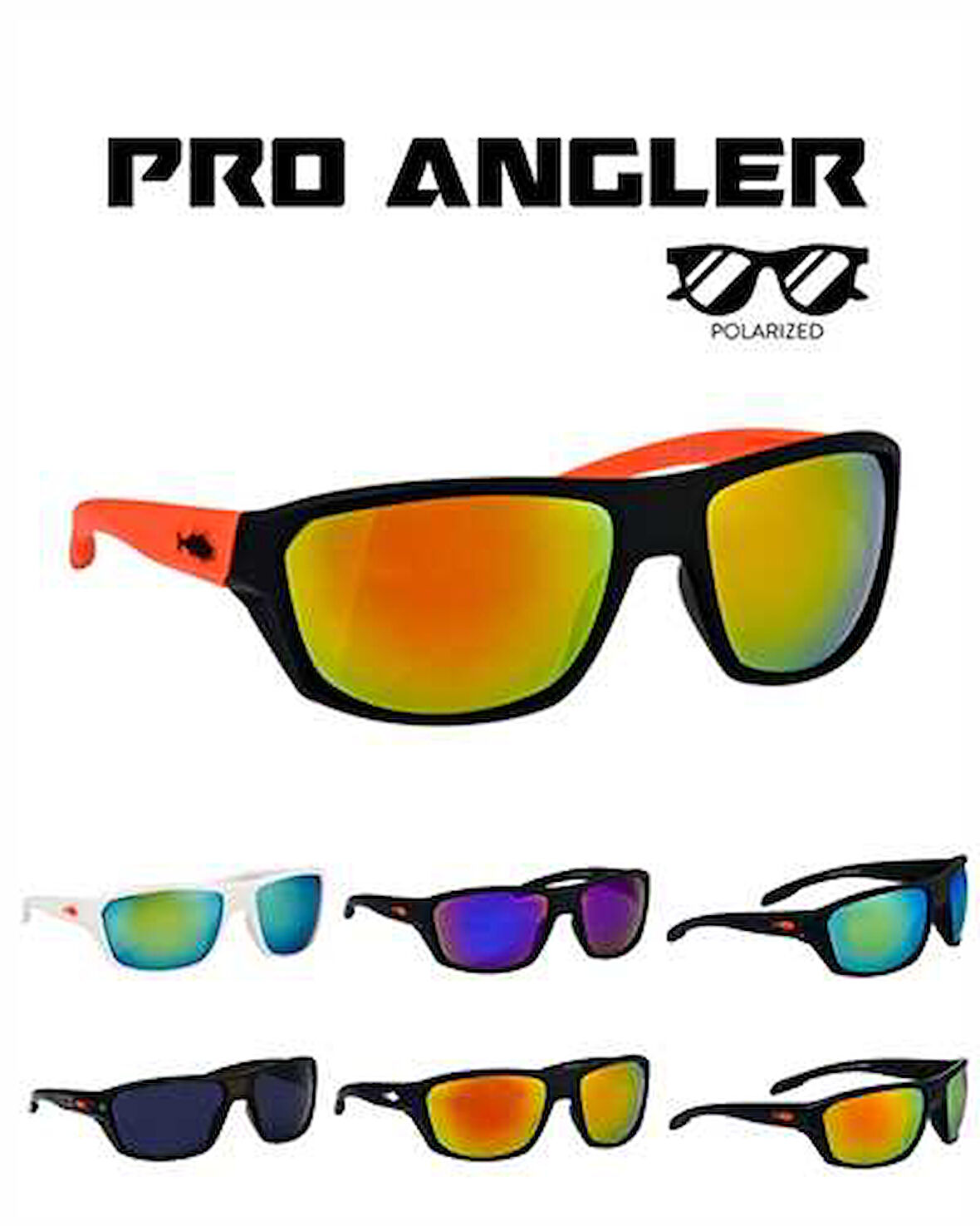 Fujin Pro Angler Polarize Güneş Gözlüğü C136 Orange Mat Black