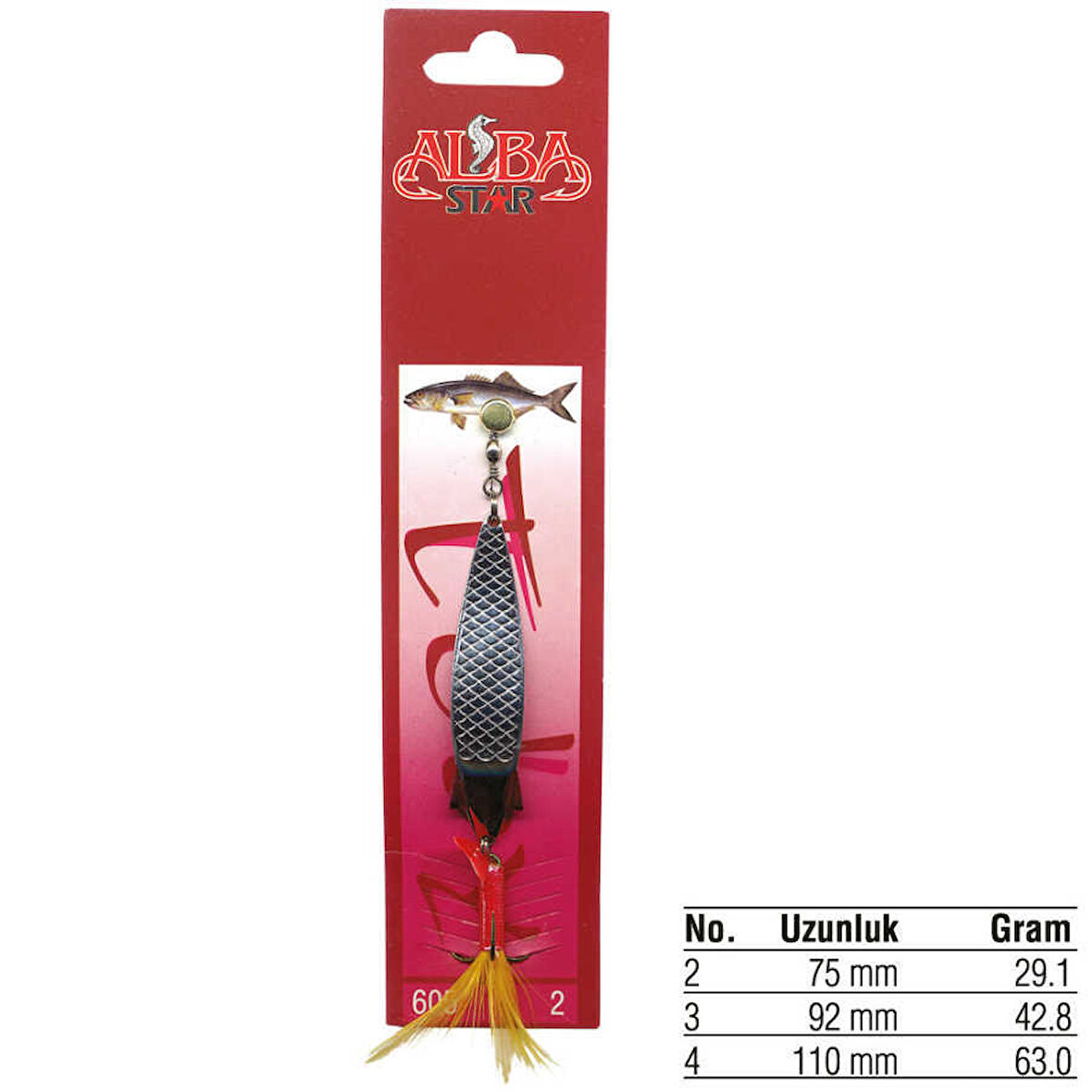 Albastar 605 4mm Turna Olta Kaşığı Standart-NO:4