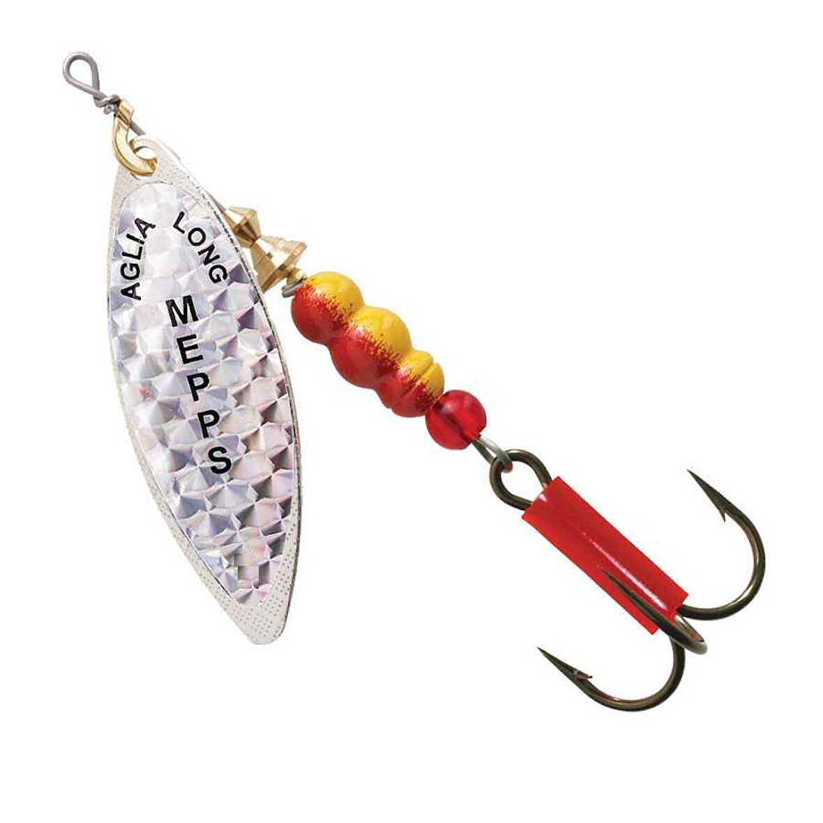 Mepps Longue Rainbo Olta Kaşığı SARI-GÜMÜŞ-NO:4