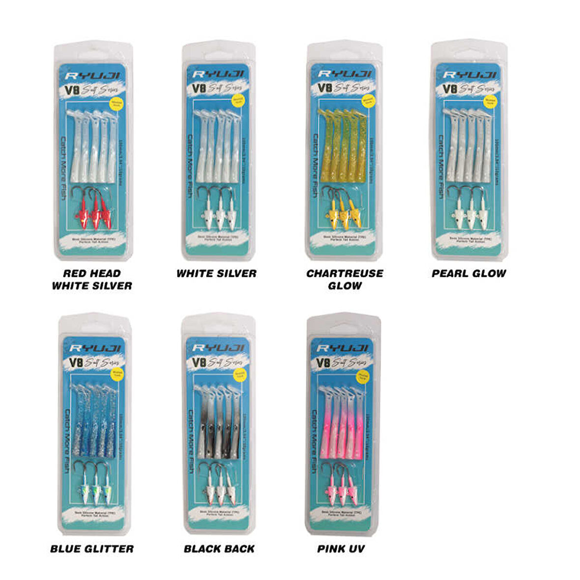 RYUJI V8 10CM, 10GR WHITE SILVER-Standart