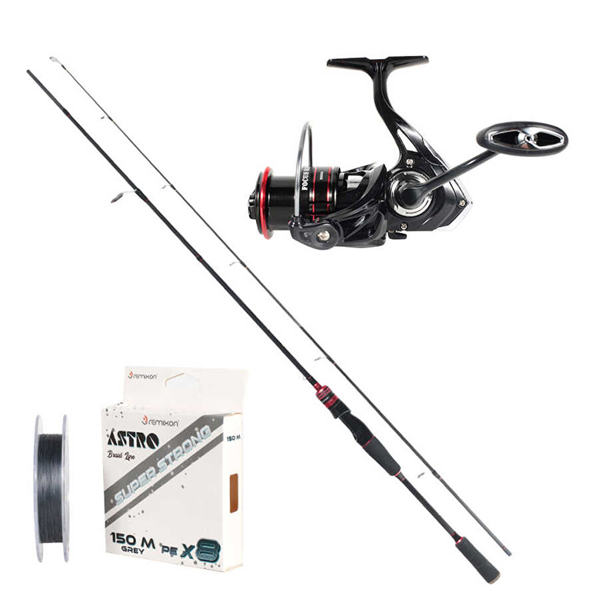 REMIXON FOCUS RD 2.10M 5-35GR 2P KAMIŞ+RD3000M 5+1BB MAKARA, SET Standart-Standart
