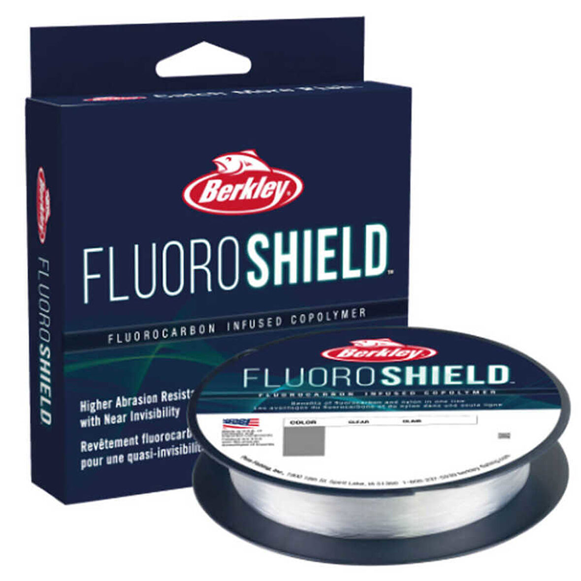 Berkley FluoroShield FluoroCarbon Misina CLEAR-0.41MM - 2743MT - 9.0KG