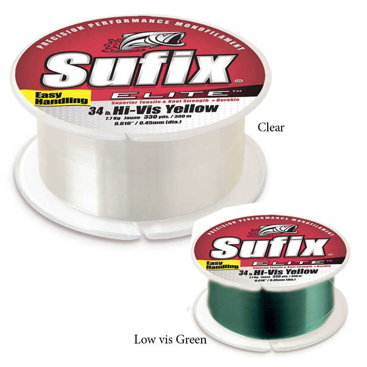 Sufix Elite Misina LOW VIS GREEN-0.14MM - 100MT - 1.9KG