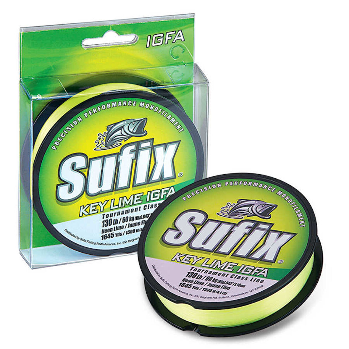 Sufix Key Lime Igfa Misina NEON LIME-0.68MM - 600M - 24KG