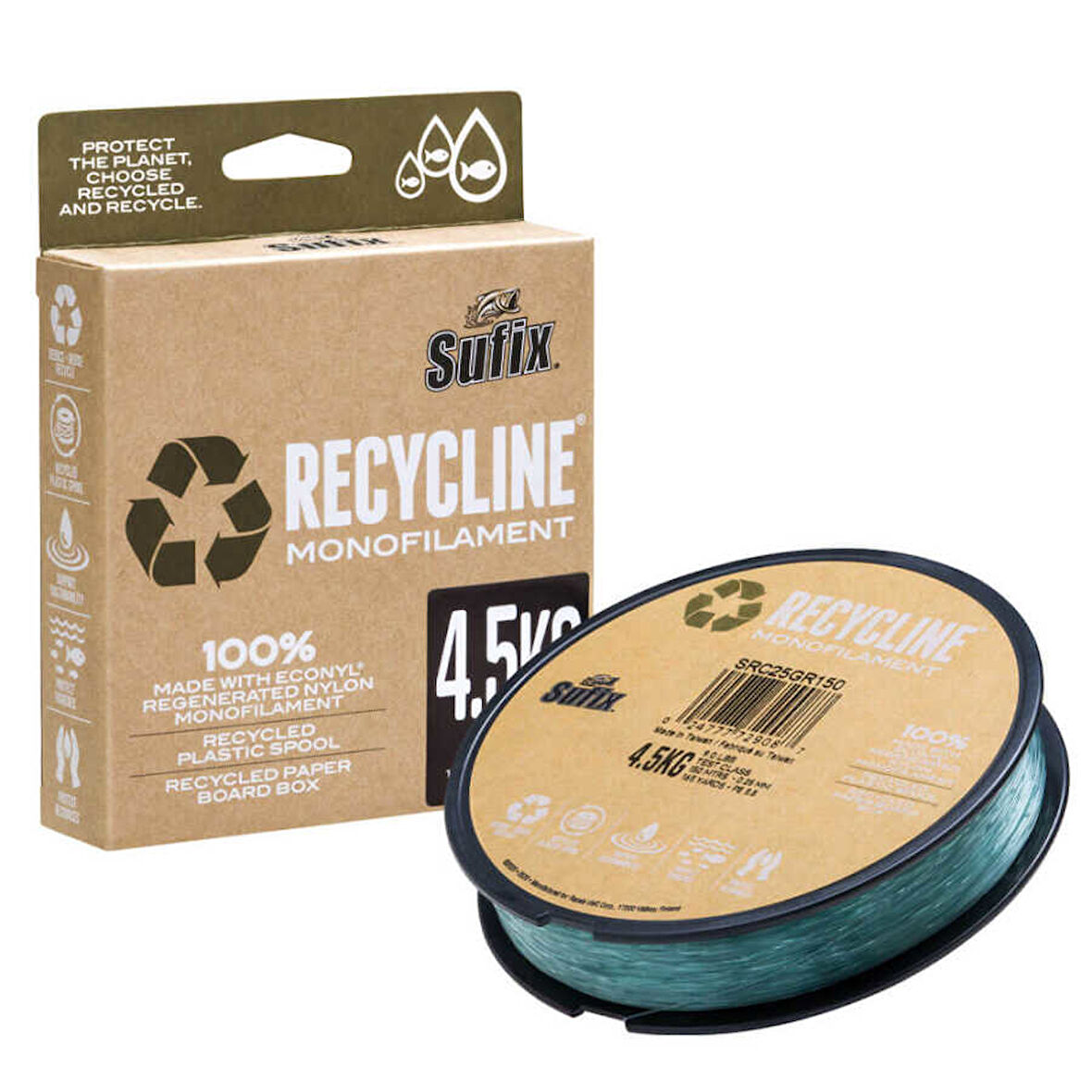 Sufix Recycline Olta Misinası GREEN-0.40MM - 150M - 9.0KG