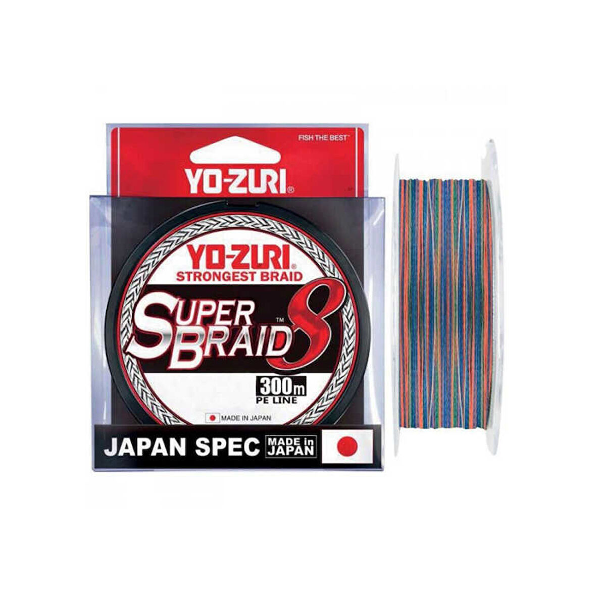 Yozuri Süper Braid 8X İp Misina MULTİCOLOR-0.21MM - 300MT - 13.5KG