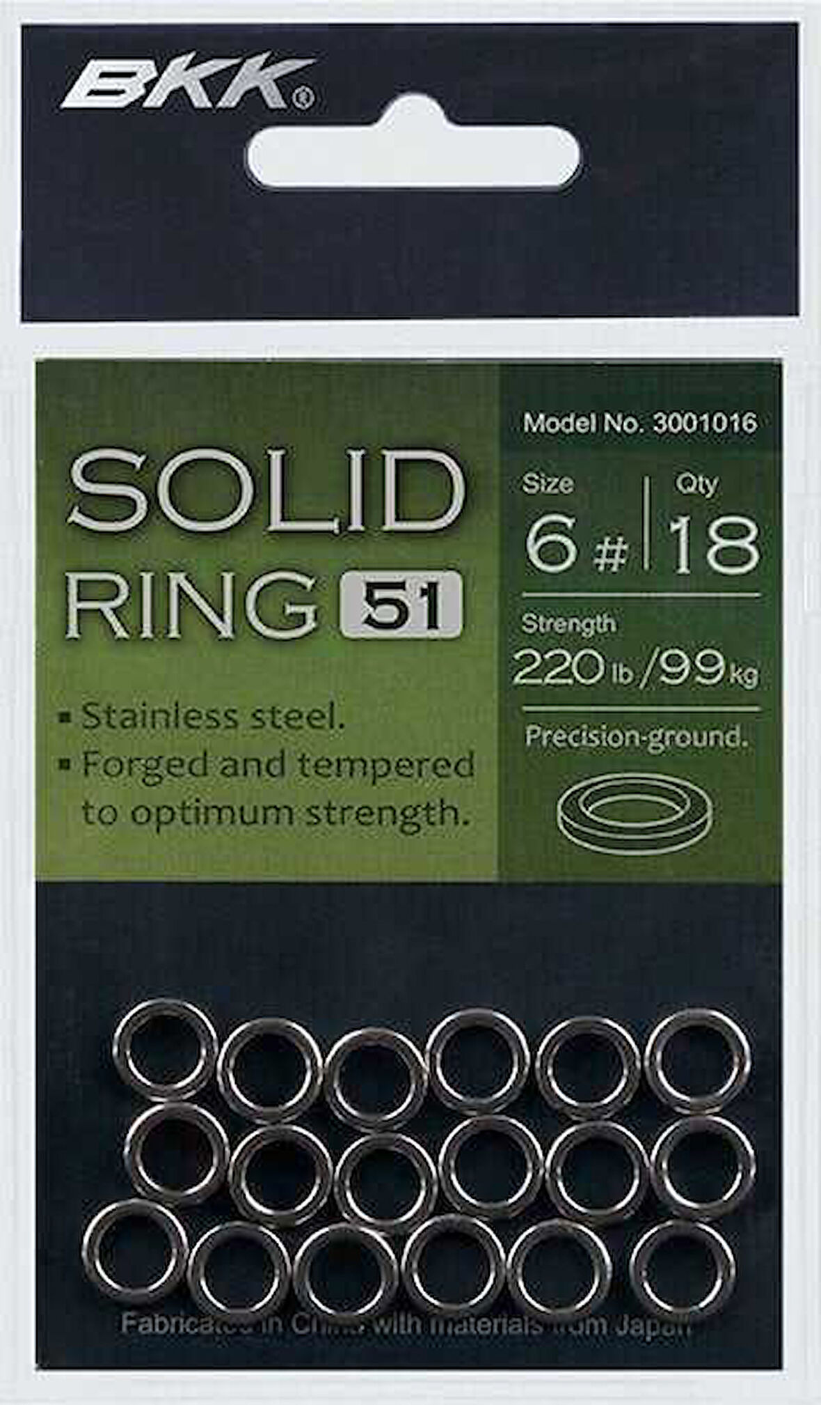 BKK Solid Ring-51 4 18 Pcs