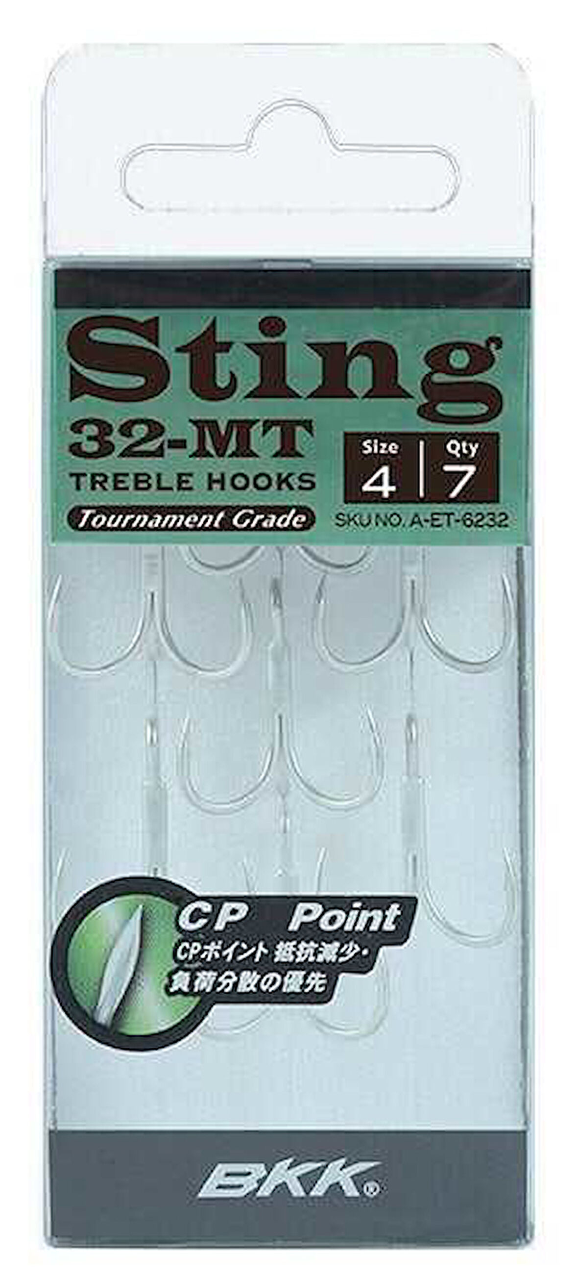 BKK Sting-32 MT Üçlü Olta İğnesi 6 7 Pcs