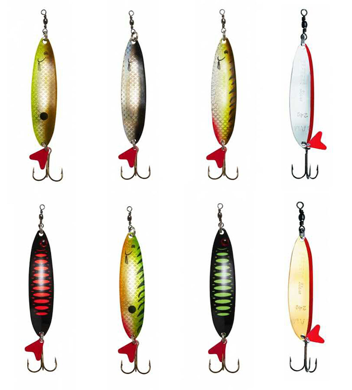 Dam Effzett Standard Spoon Slim 9.5 cm 32 gr Sinking Kaşık Olive/Chartreuse UV