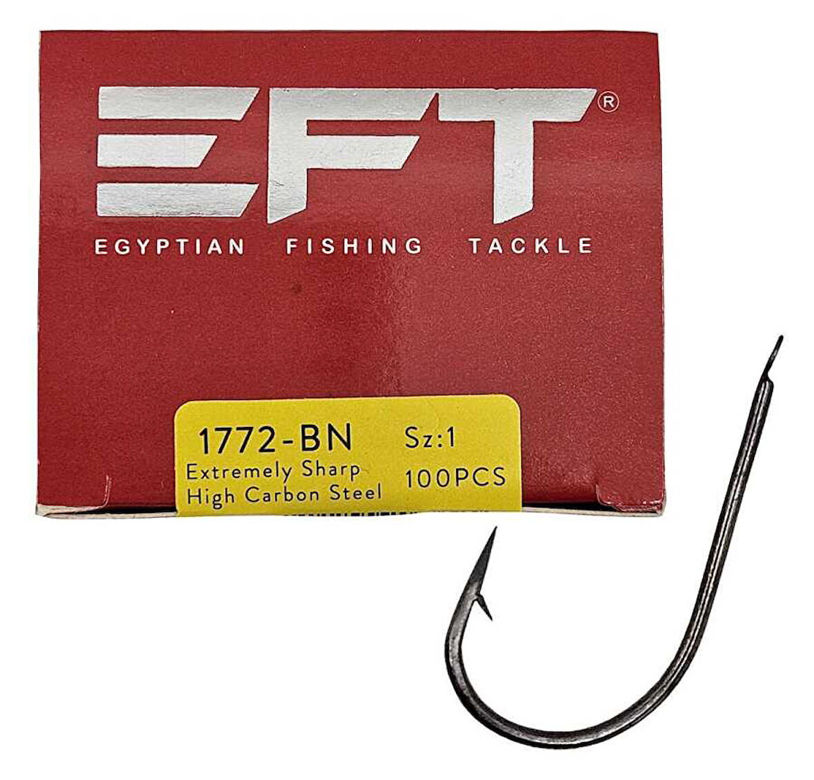 EFT 1772 Kısa Pala Black Nikel  İğne 100 Adet 5