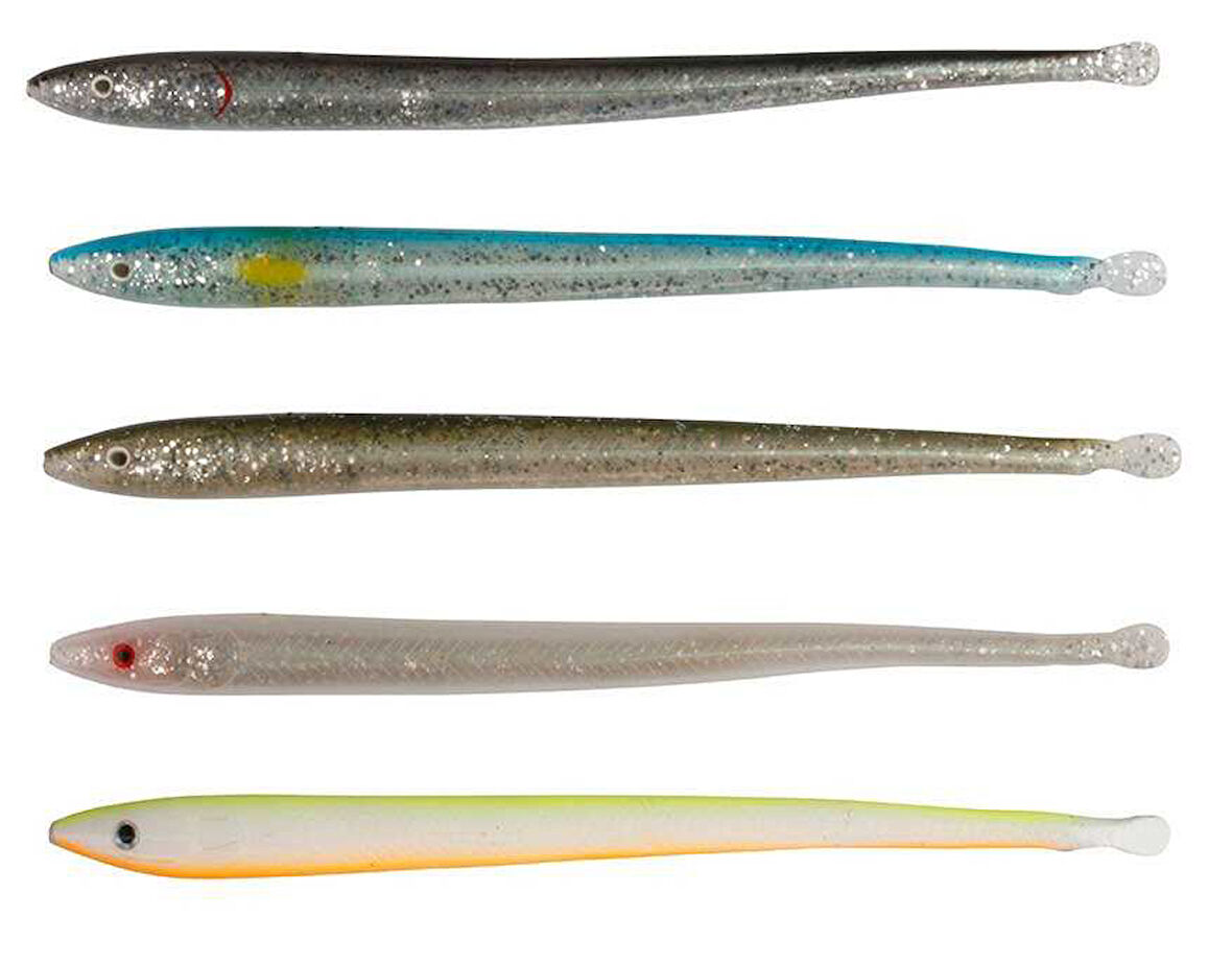 Savage gear LB Sandeel Slug 14 cm 6 Adet Sahte Balık Lemon Back