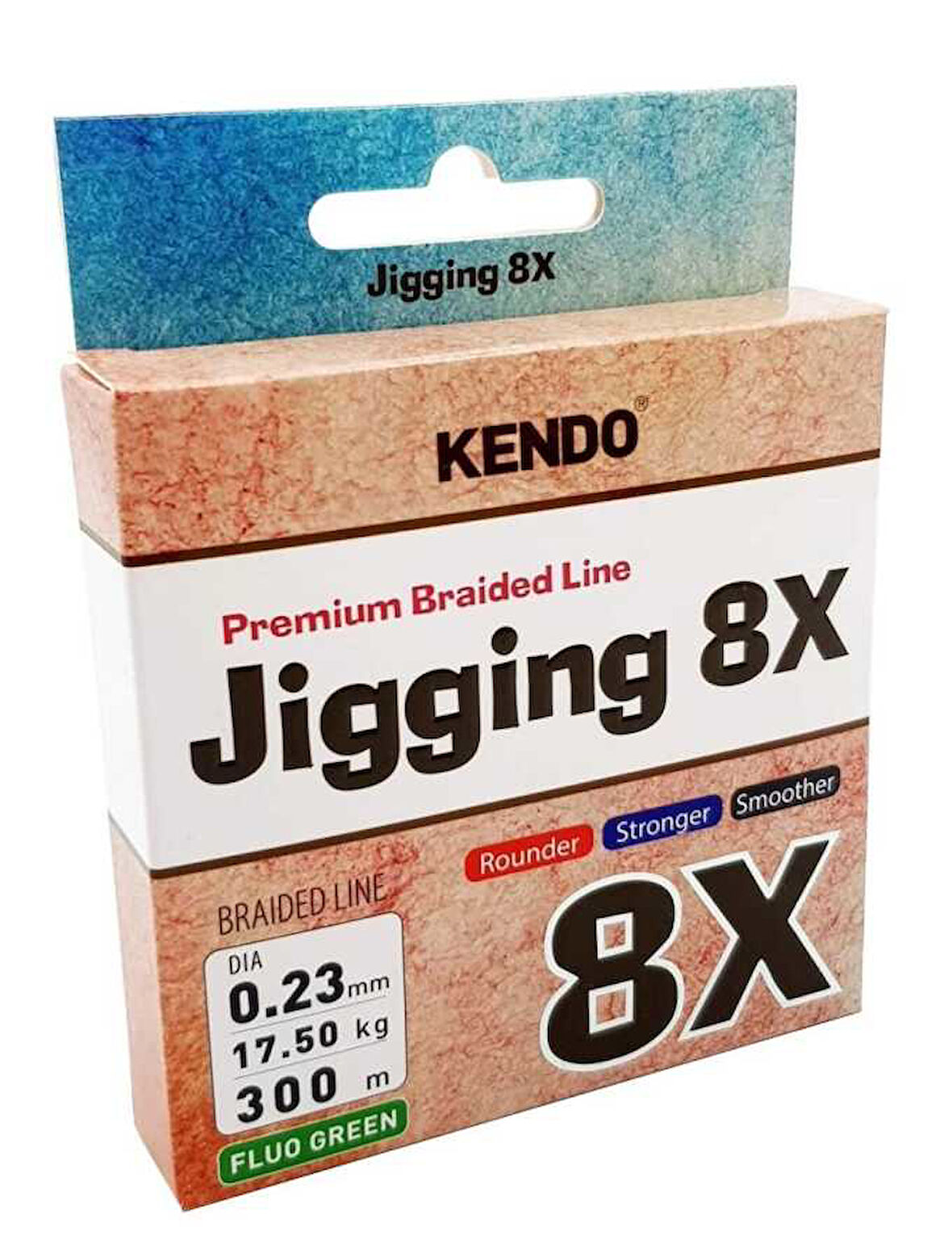 Kendo Jigging 8X Flash 300 mt Örgü İp (FLUO GREEN) 0,20mm