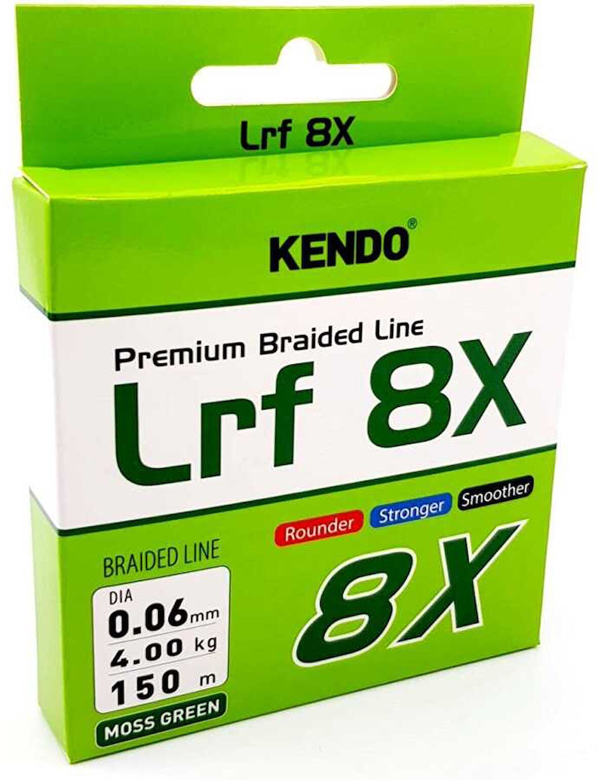 Kendo Lrf 8X Fighting 150 mt mm Örgü ip (Moss Green) 0,10 mm