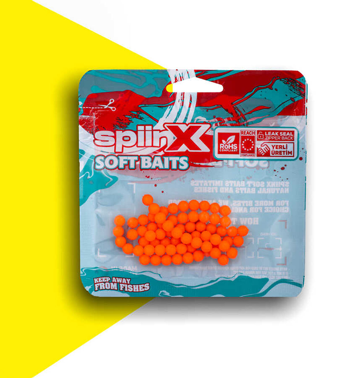 SPIINX BALIK YUMURTASI 6MM 70P UV ORANGE