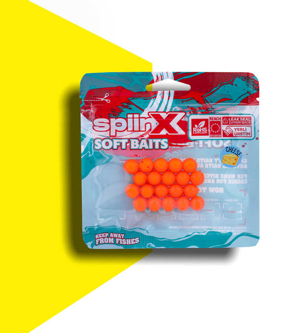 SPIINX BALIK YUMURTASI 10MM 20P PEYNİR UV ORANGE
