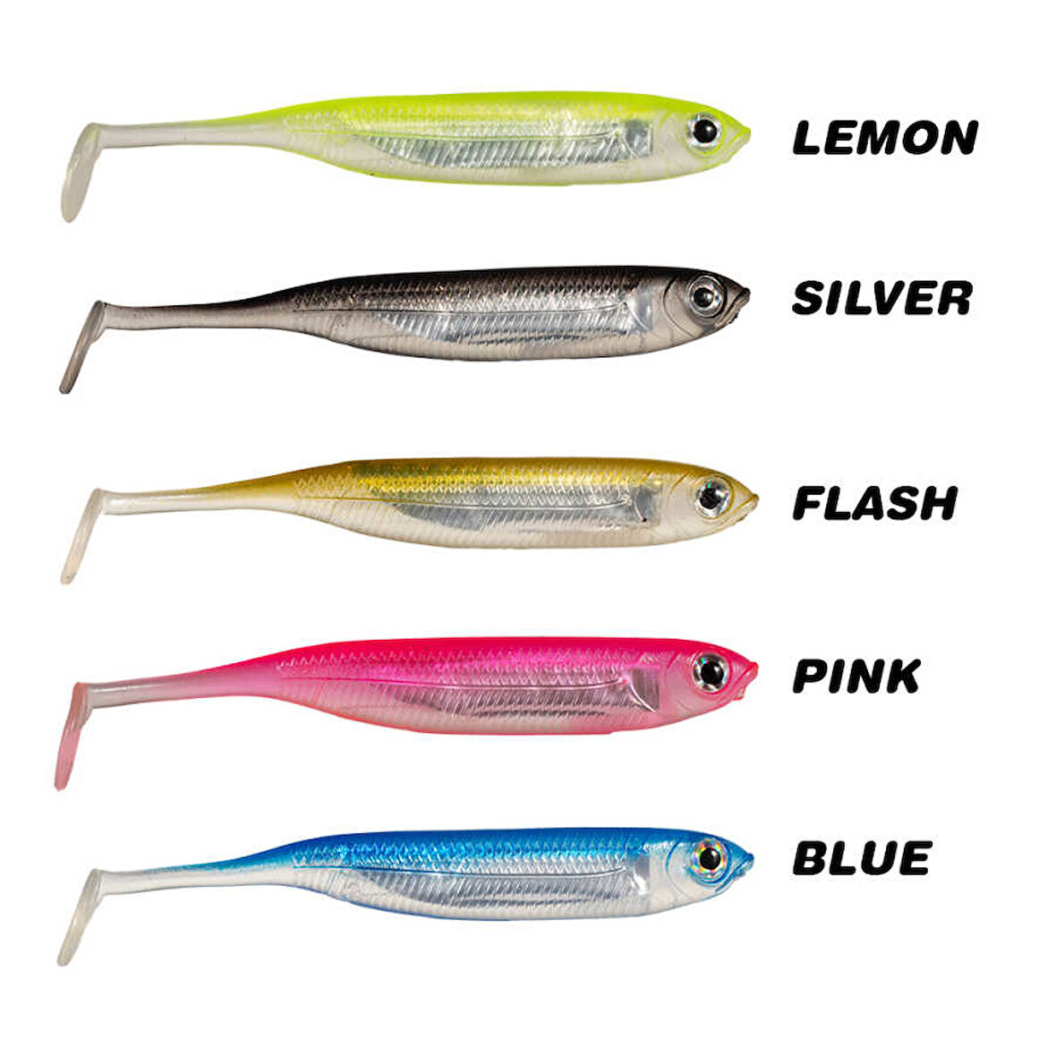 RYUJI REAL FISH 10CM, 4PCS LEMON-Standart