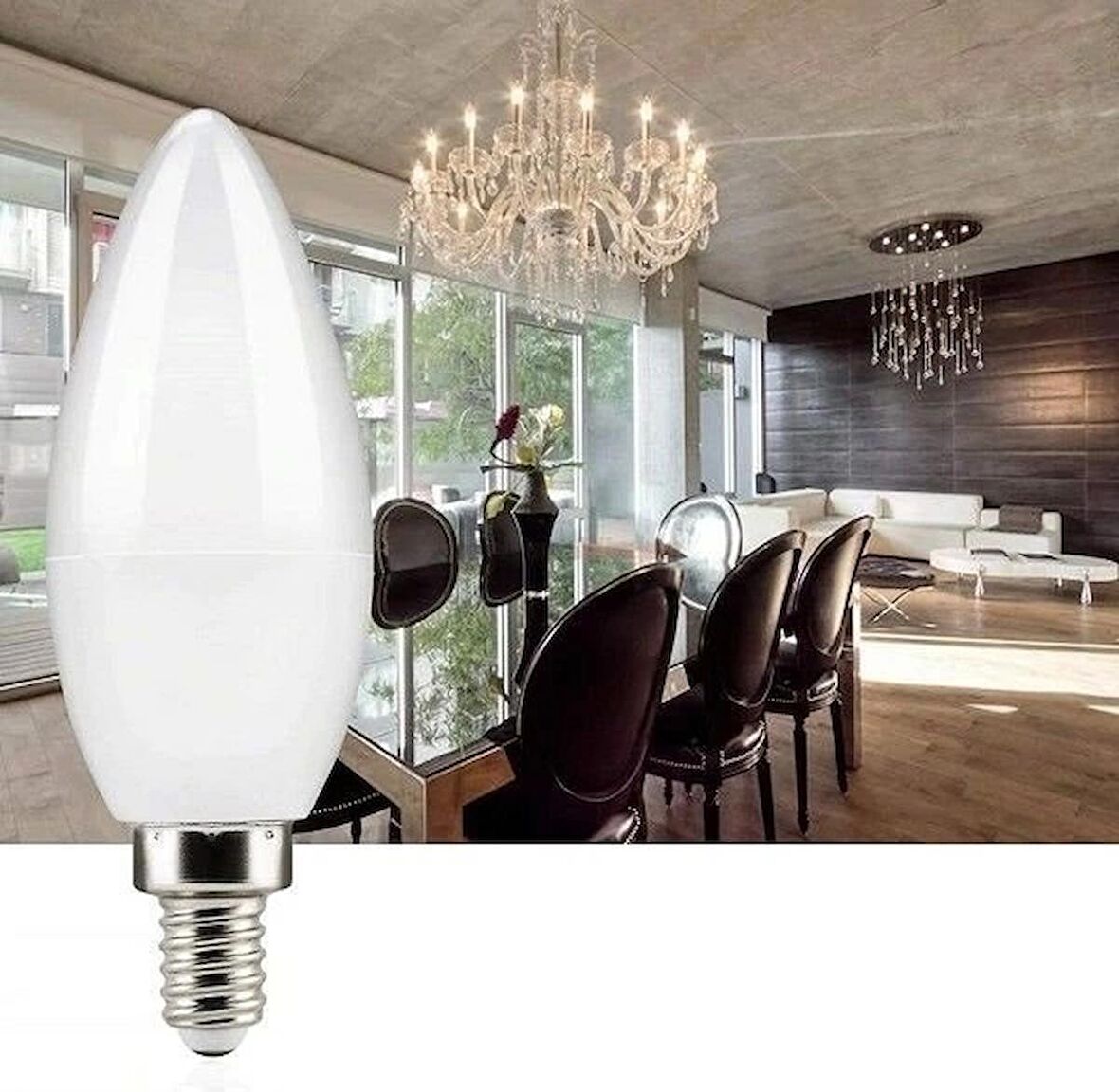Cata CT-4083 8W 220V E14 Duylu Led Buji Ampul Günışığı 5 Adet