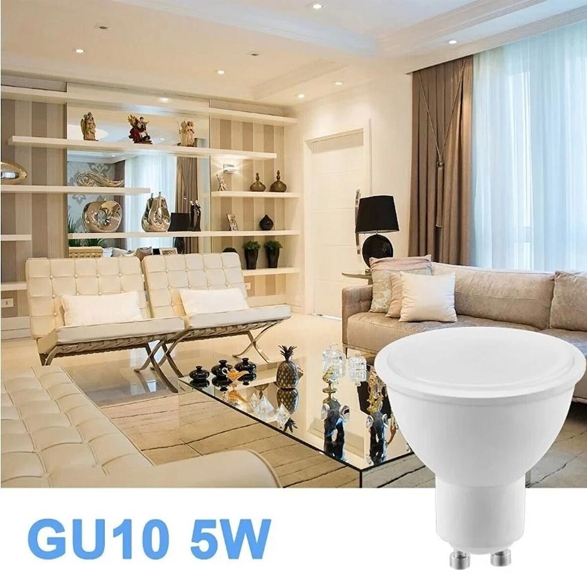 Cata CT-4240 5W 220V GU-10 Duylu Led Ampul Günışığı
