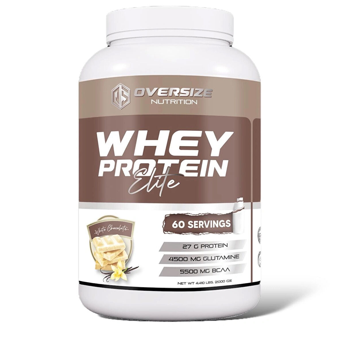 Whey Protein Elite Beyaz Çikolata Aromalı 2000g 60 Servis