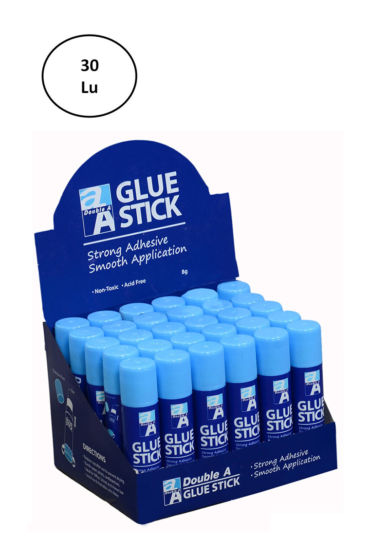 Double A Glue Stick Yapıştırıcı 8 Gram 30 lu