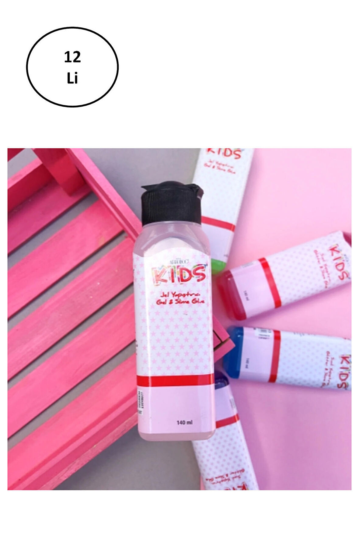 Artdeco Kids 140 Ml Jel Slime Yapıştırıcısı - Şeffaf 12 li
