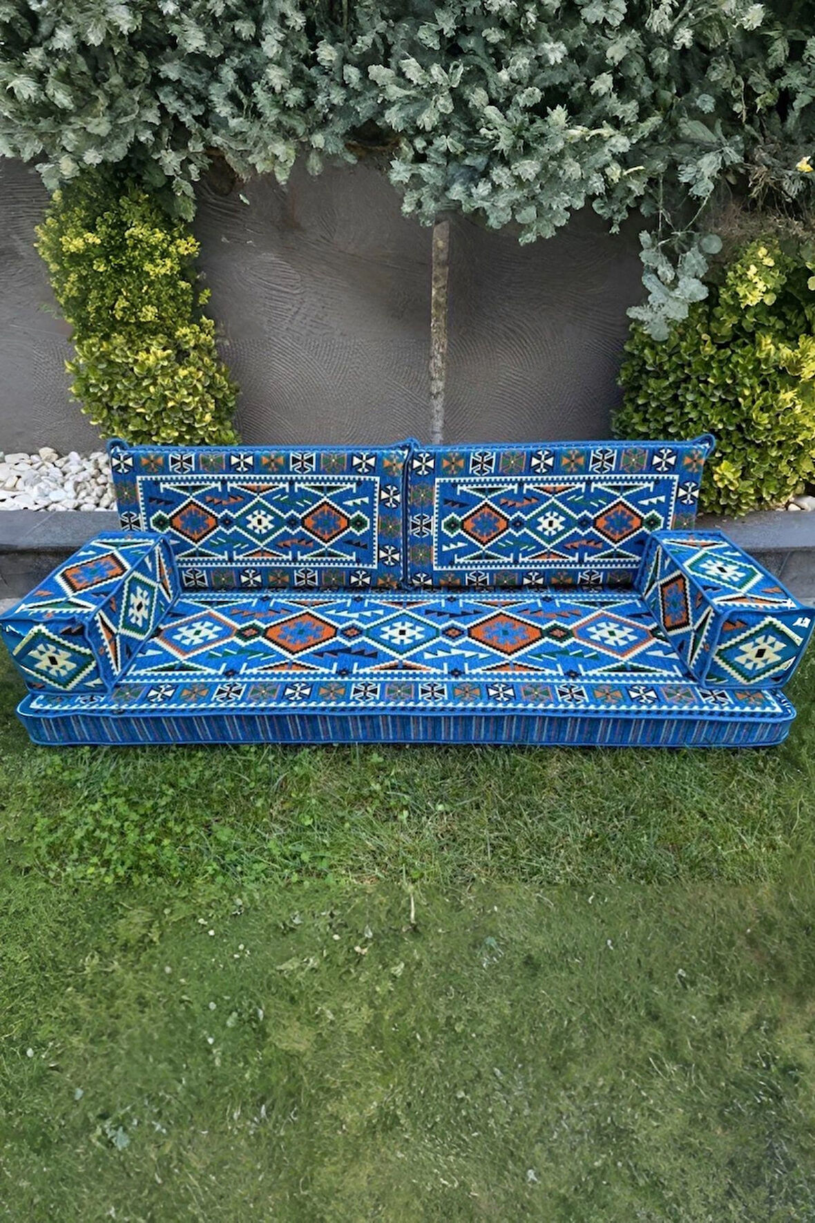 Şark Köşesi Yer Minderi Takımı Otantik Rahat Oturma Minderi Salon Balkon İçin