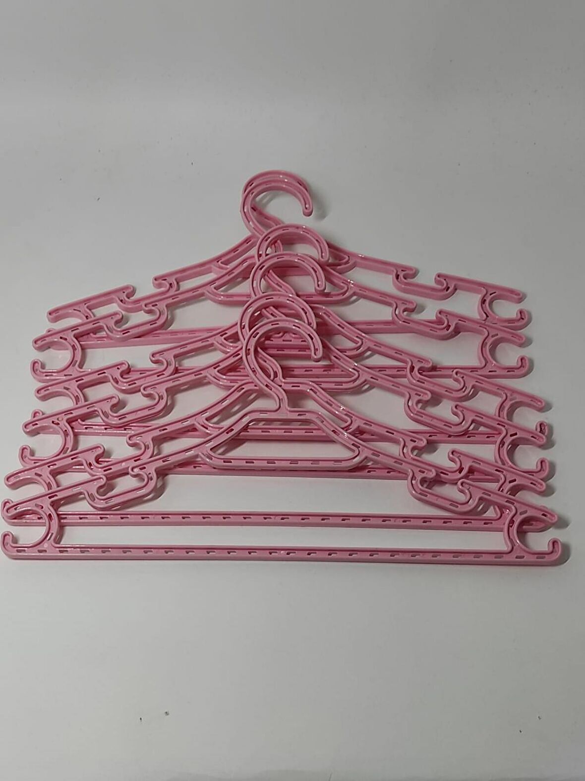 6'lı Çocuk Elbise Askısı Pembe Bebek Kıyafet  Askısı 30*15 cm 