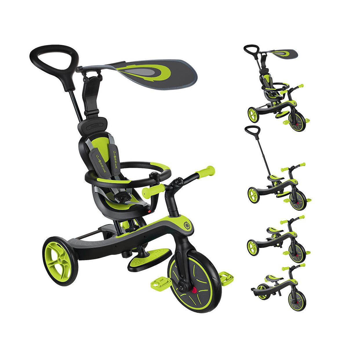 Globber Bisiklet Explorer 4in1 Yeşil