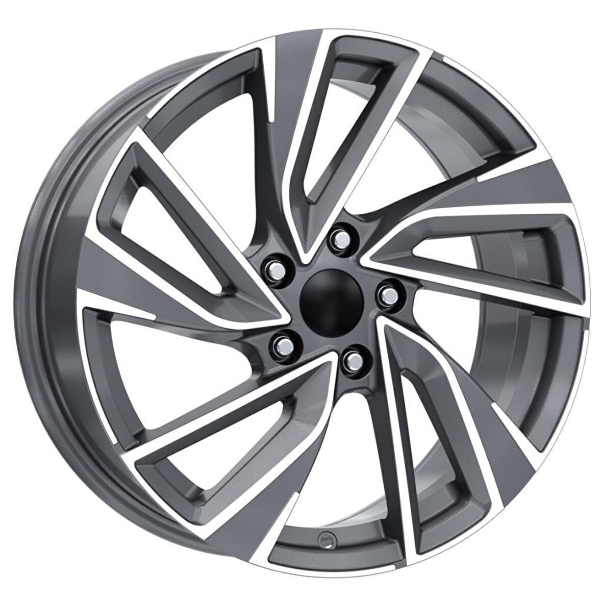 EMR-DY729-02 8.5x19"-5x112 ET40 57.1 Gun Metal Diamond Jant (4 Adet)