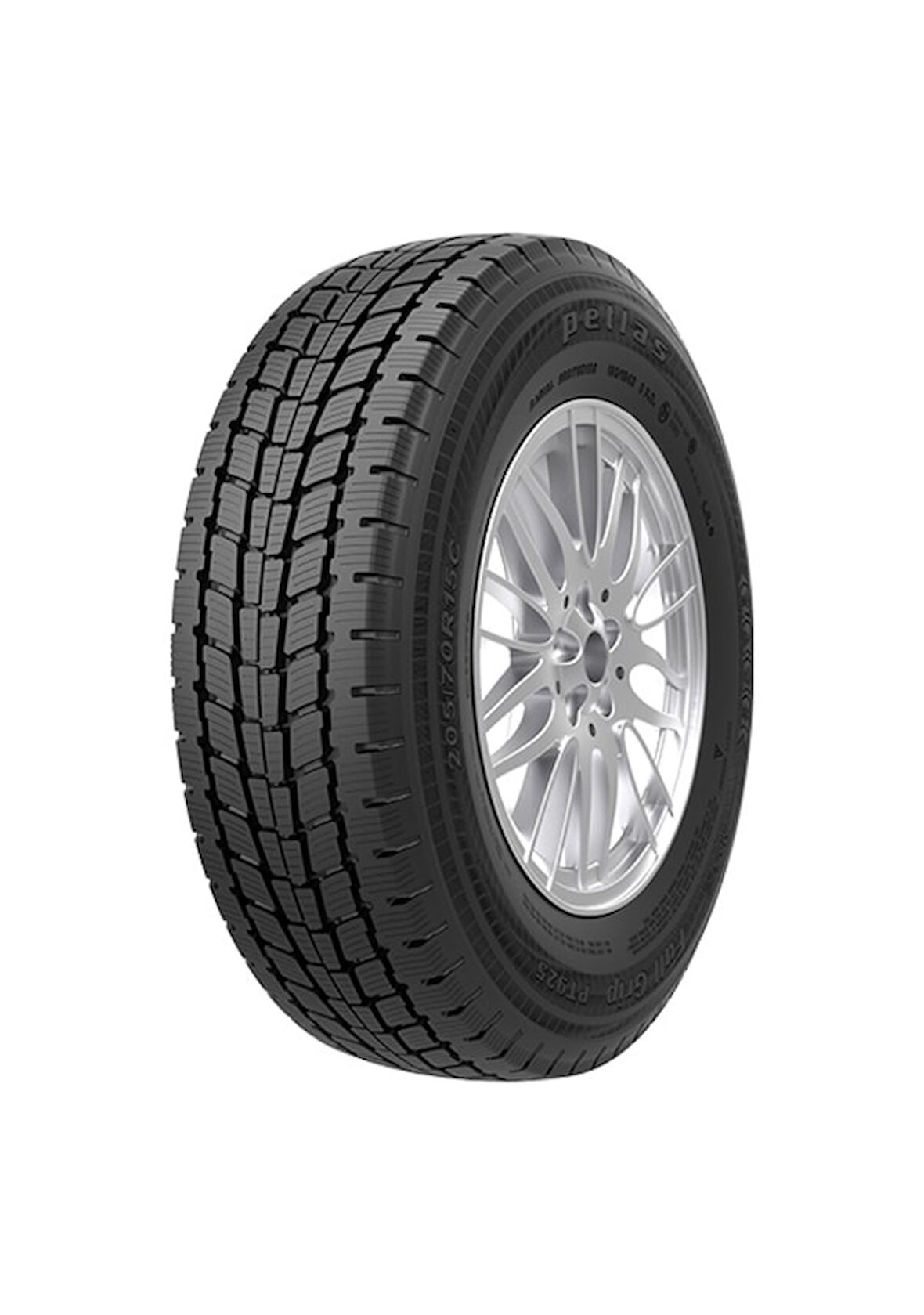 Petlas 195/70 R15C TL104/102R 8Pr PT925 Kış Lastiği 2024