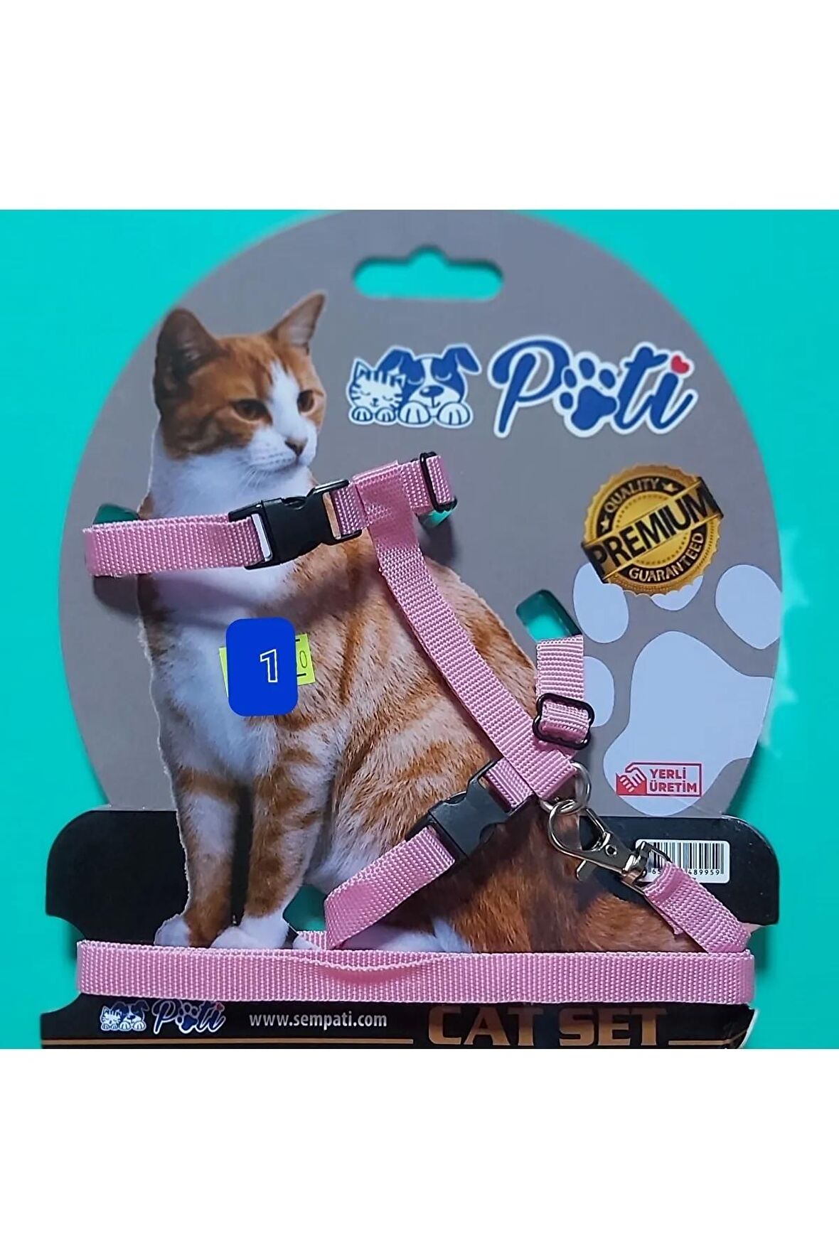 Pati Kedi Gezdirme Göğüs Tasması Pembe