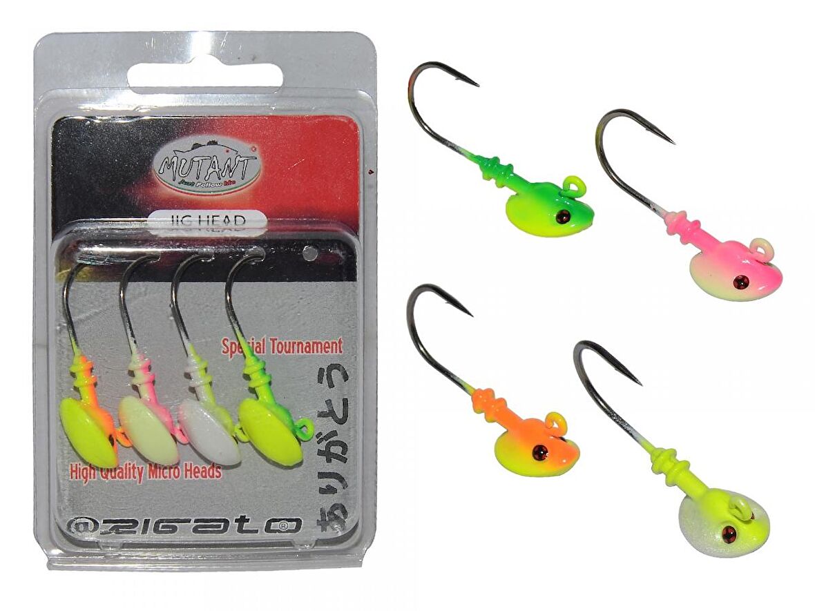 Mutant 6411 Jig Head Rigato Stunner 4'lü Mix Set 10gr