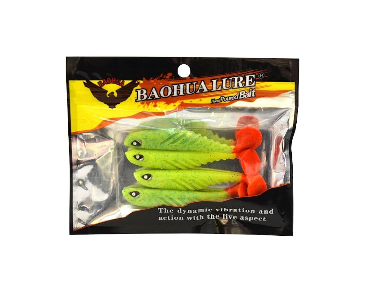 Captain 3557 Viper Soft 8.5cm Levrek Silikonu 4'lü Paket RENK:1