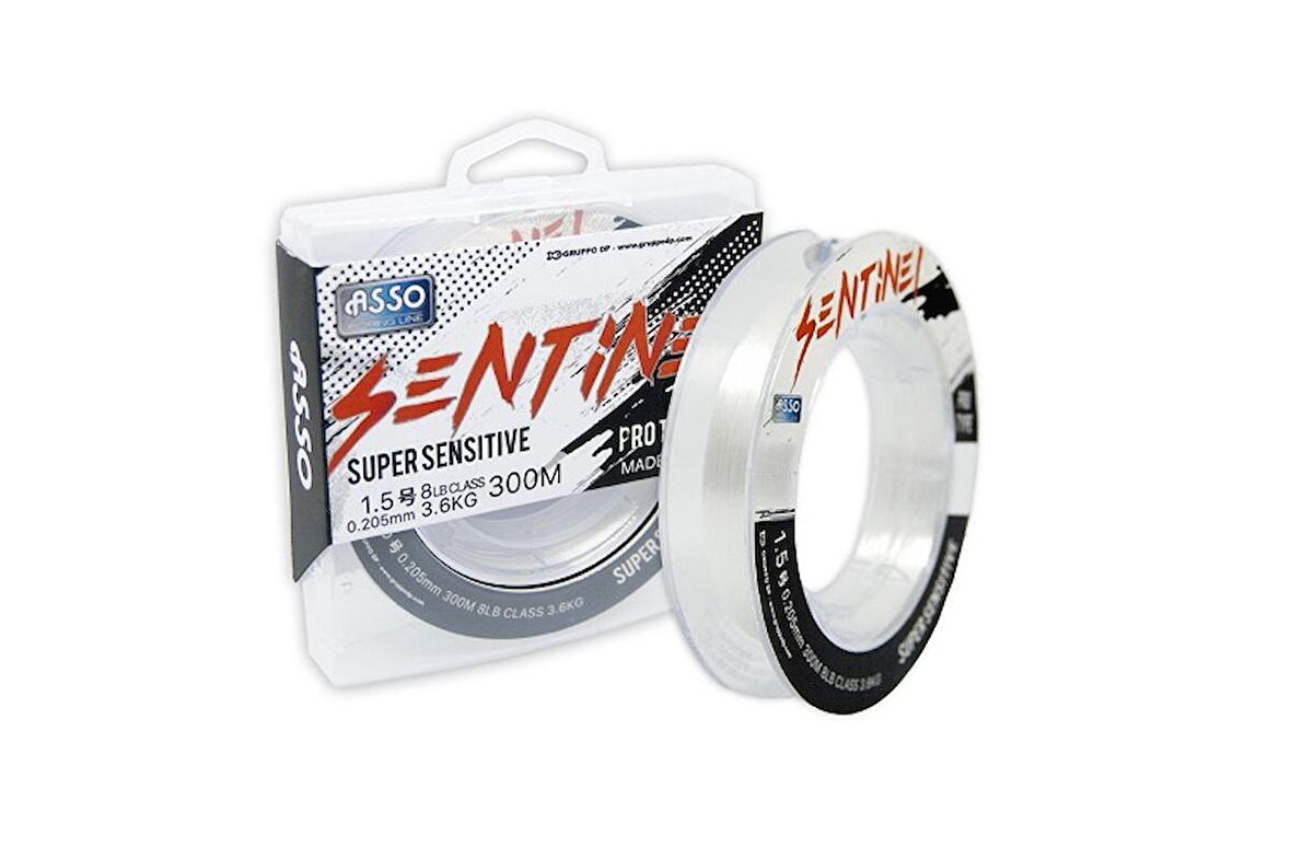 Asso Sentinel Süper Sensitive FC COATED Line 300mt Beyaz 0,26mm