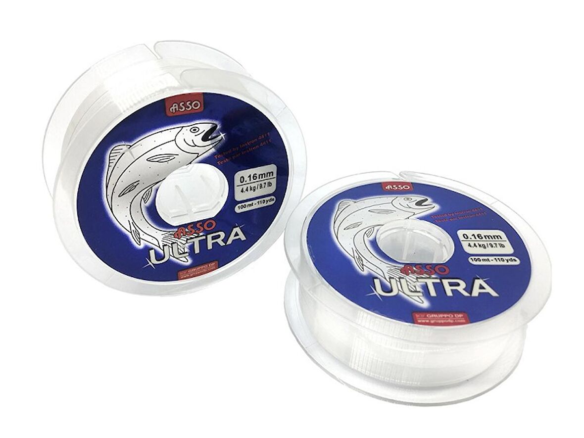 Asso Ultra Paralelling 100mt Monofilament Misina Beyaz 0,20MM