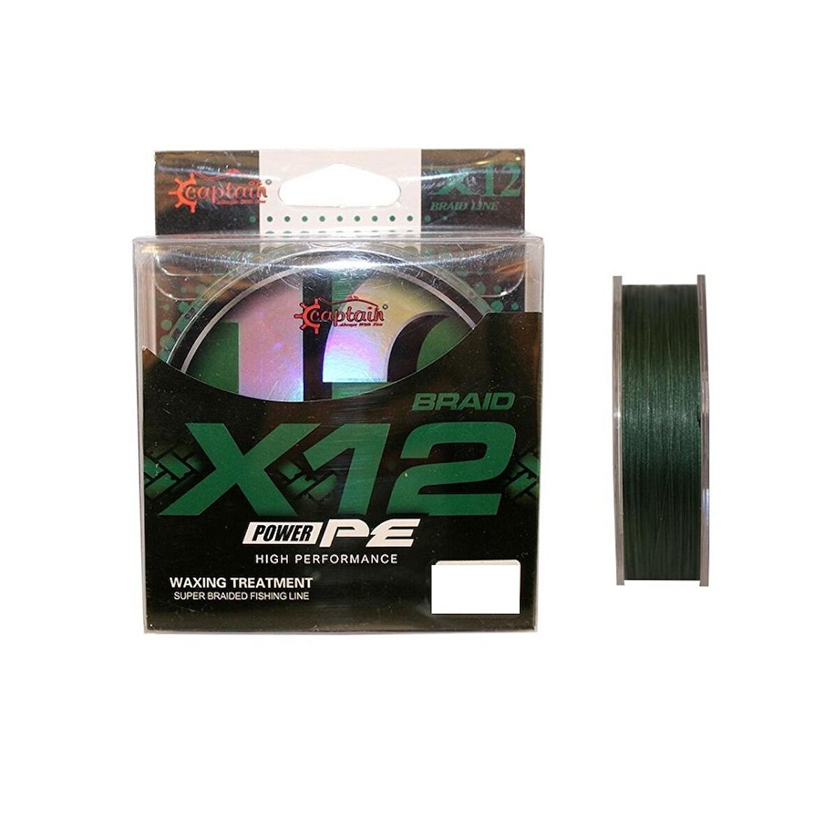 Captain X12 Power PE İp Misina 0,27mm 150mt Dark Green
