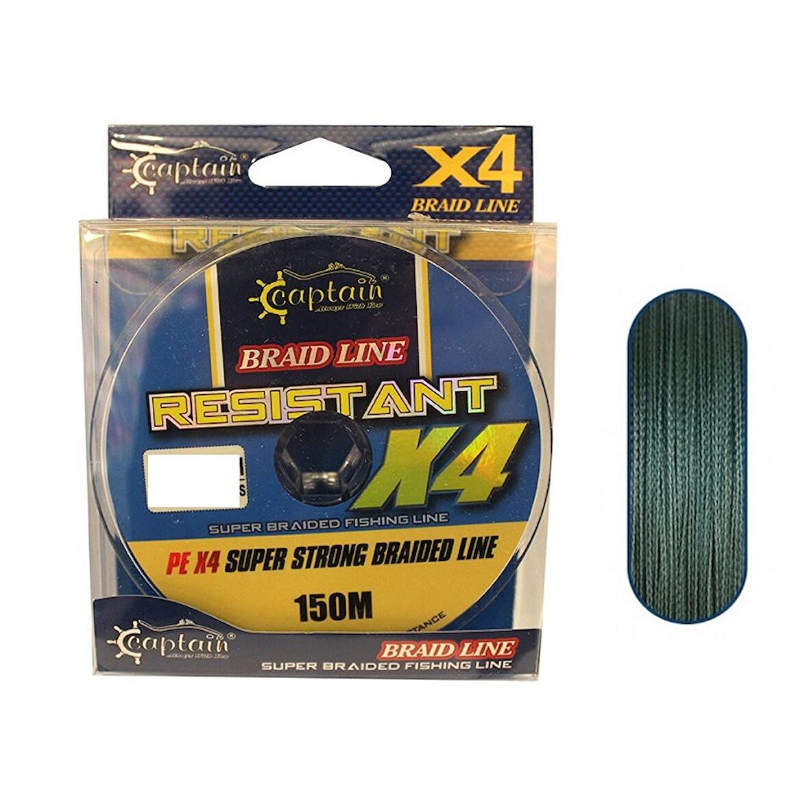 Captain Resistant PE 4 Kat İp Misina 150mt 0,16mm Yeşil