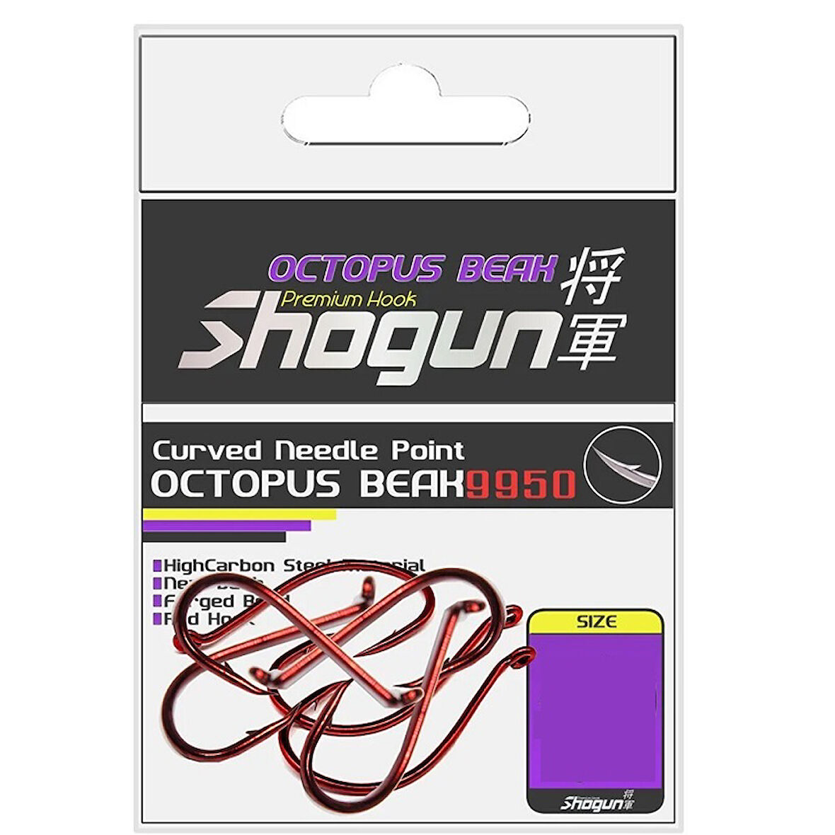 Shogun 9950 Octopus Beak Red Büyük Beden Olta İğnesi NO:6/0